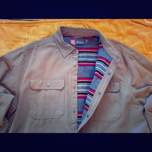American Outdoorsman Lined Canvas Shirt Jacket